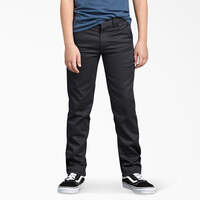 Boys' FLEX Skinny Fit Pants, 4-20 - Black (BK)