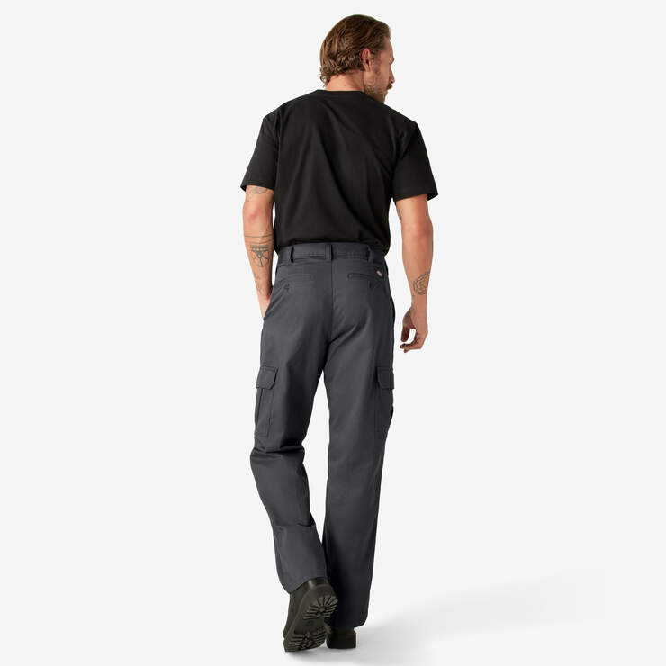 Pantalon cargo ample à jambe droite - Rinsed Charcoal Gray (RCH) numéro de l’image 6