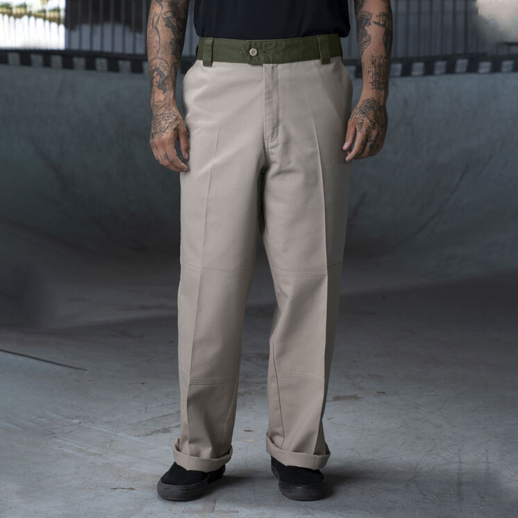 Ronnie Sandoval Loose Fit Double Knee Pants - Desert Sand/Olive Color Block &#40;DVC&#41;