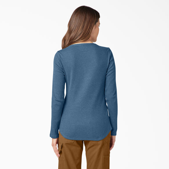 Chemise henley pour femmes - Dark Denim Blue &#40;DMD&#41;