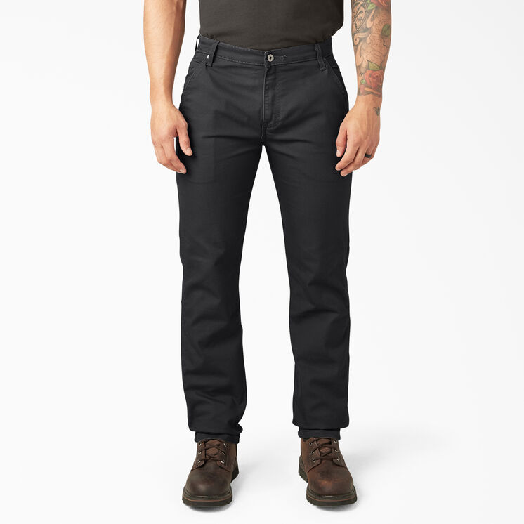 FLEX Regular Fit Duck Carpenter Pants - Stonewashed Black &#40;SBK&#41;