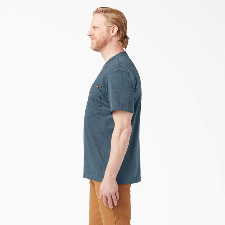 T-shirt en tissu chiné épais à manches courtes - Baltic Blue (BUD) numéro de l’image 3
