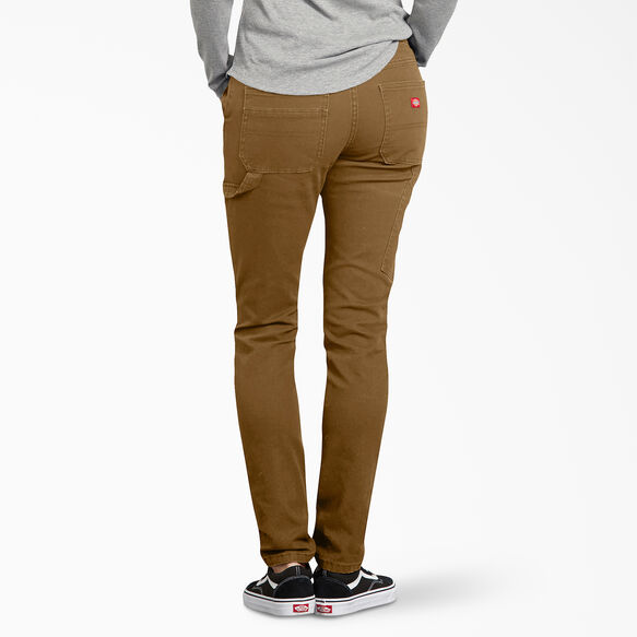 Pantalon menuisier en coutil de coupe ajust&eacute;e FLEX pour femmes - Rinsed Brown Duck &#40;RBD&#41;