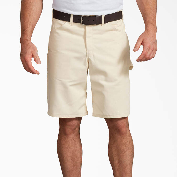 Relaxed Fit Carpenter Painter Shorts, 11" - Natural Beige (NT) image number 3