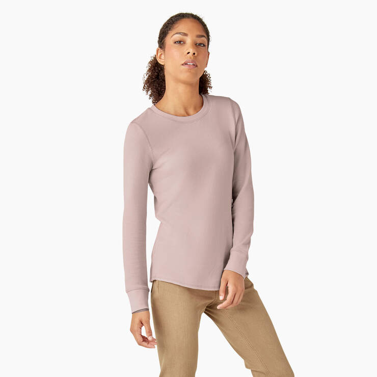 Women’s Long Sleeve Thermal Shirt - Peach Whip (P2W) image number 4