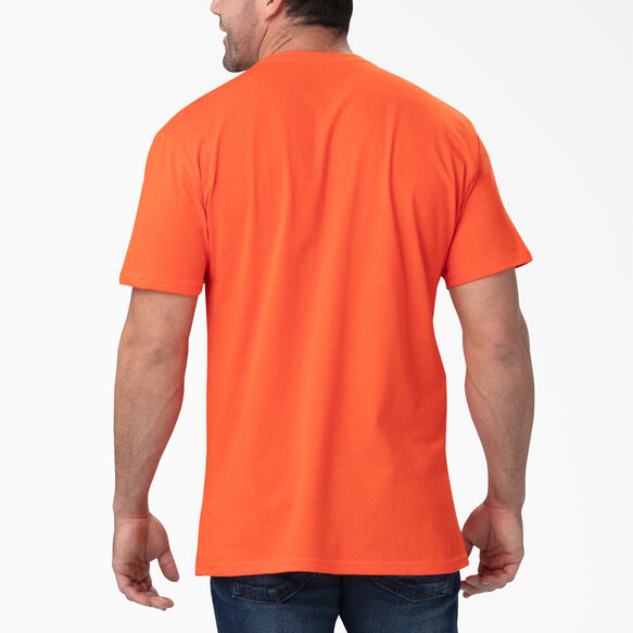 T-shirt d&eacute;contract&eacute; &agrave; manches courtes et &agrave; imprim&eacute; - Orange Brick &#40;EK&#41;