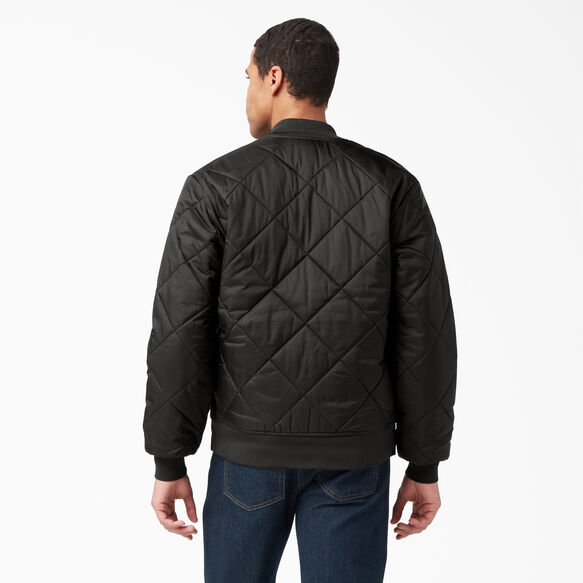 Veste piqu&eacute;e en losange - Black &#40;BK&#41;