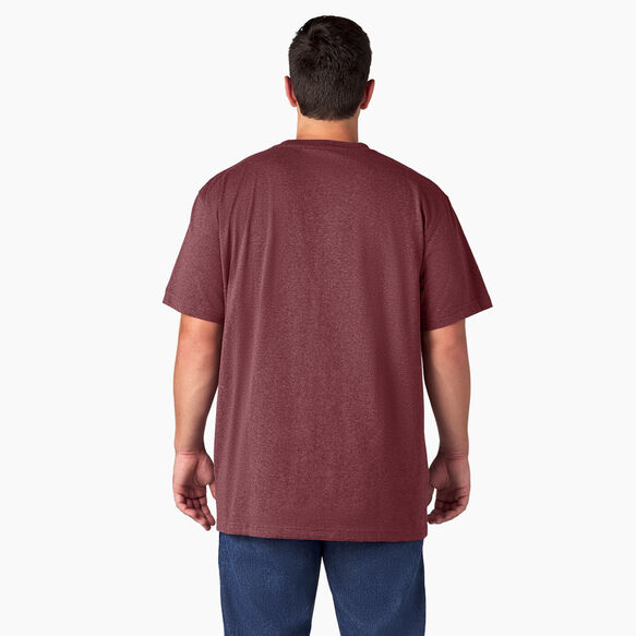 Short Sleeve Heavyweight Heathered T-Shirt - Burgundy &#40;BYD&#41;