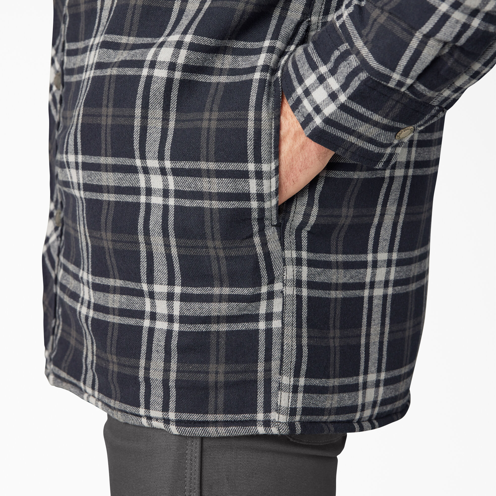 Flannel Hooded Shirt Jacket | Men's Outerwear | Dickies