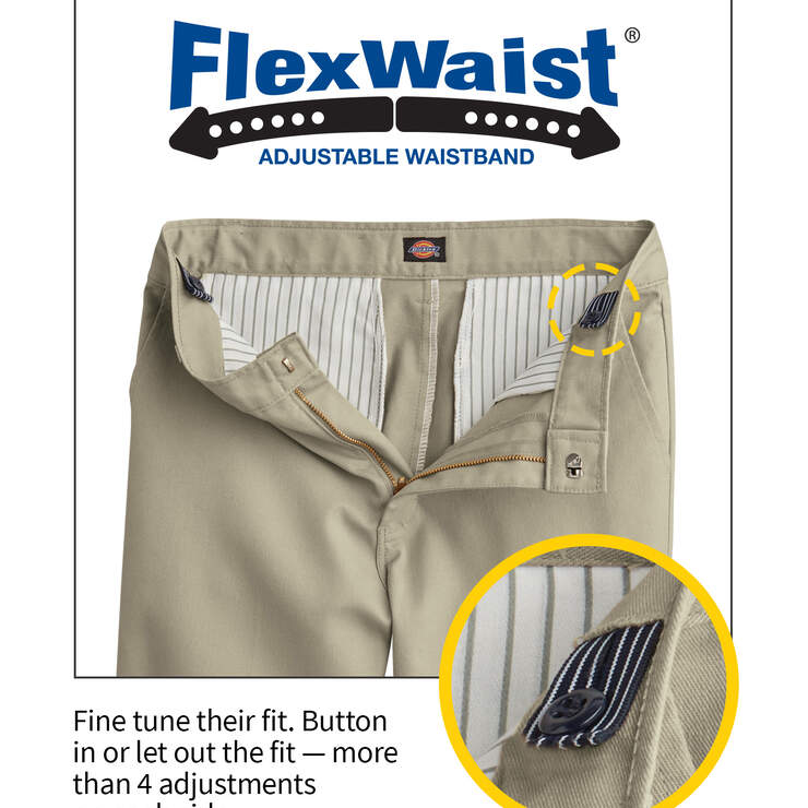 Pantalon kaki Ultimate à jambe droite de coupe ajustée à ceinture FlexWaist® pour garçons, 8-20 - Black (BK) numéro de l’image 3