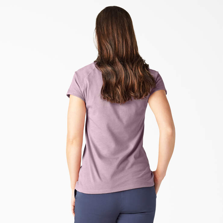 T-shirt rafraîchissant à manches courtes et à poche pour femmes - Mauve Shadow Heather (VSH) numéro de l’image 2