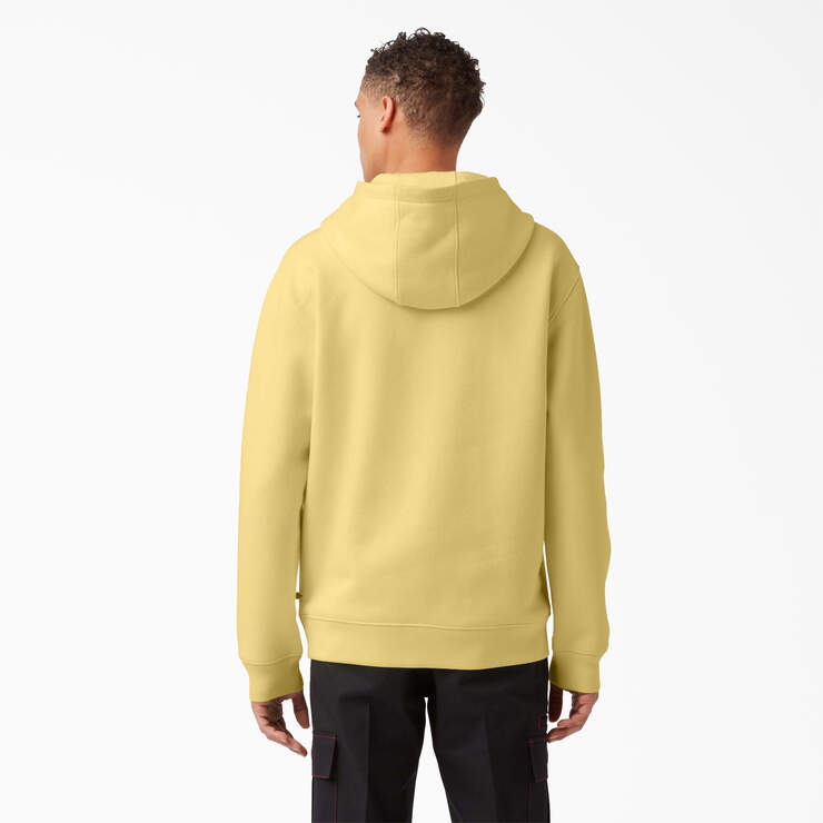 Fleece Embroidered Chest Logo Hoodie - Pale Banana (P2B) image number 2