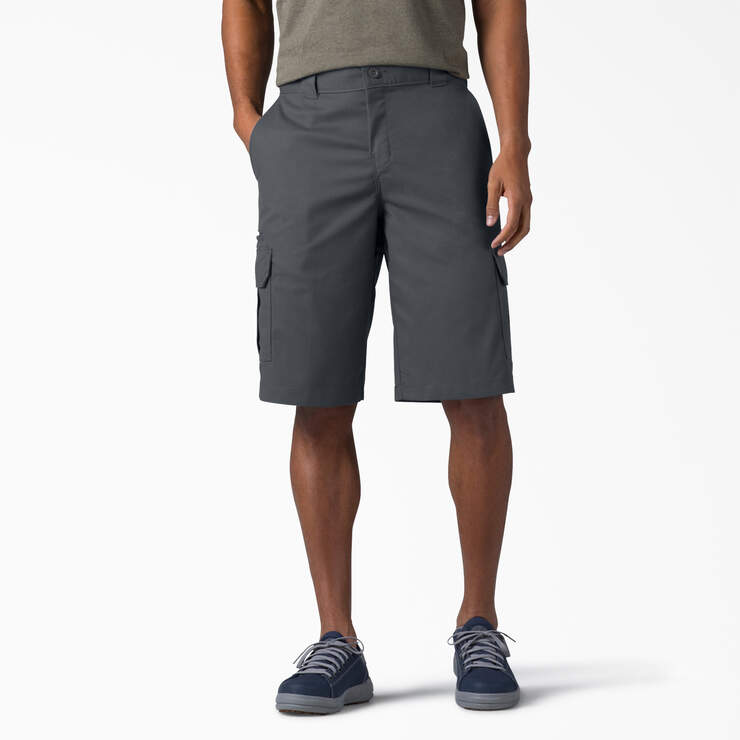 FLEX Relaxed Fit Cargo Shorts, 13" - Charcoal Gray (CH) image number 1