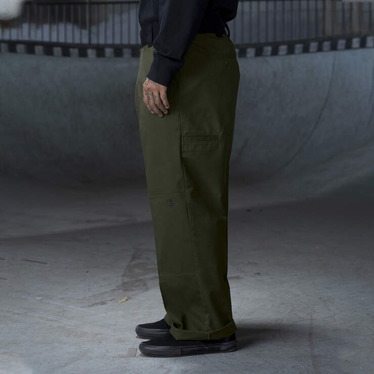 Pantalon à genoux renforcés de coupe ample Ronnie Sandoval - Olive Green/Black Color Block (OAC) numéro de l’image 3