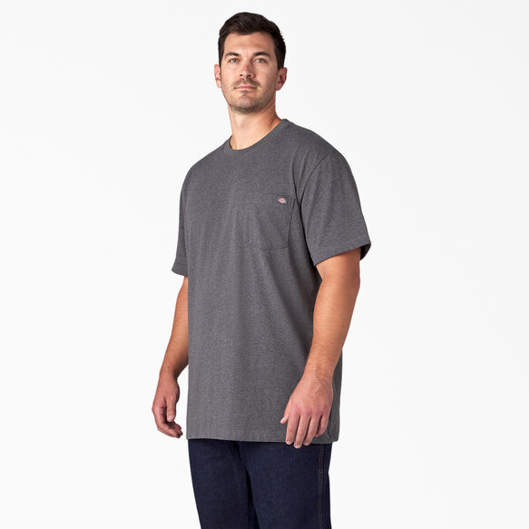 T-shirt en tissu chin&eacute; &eacute;pais &agrave; manches courtes - Charcoal Gray Heather &#40;CGH&#41;