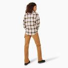 Chandail en flanelle &agrave; manches longues pour femmes - Brown Duck/Black Ombre Plaid &#40;WPB&#41;