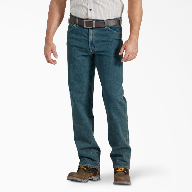 Jeans FLEX de coupe d&eacute;contract&eacute;e &agrave; ceinture adaptable et &agrave; 5&nbsp;poches - Heritage Tinted Khaki &#40;THK&#41;