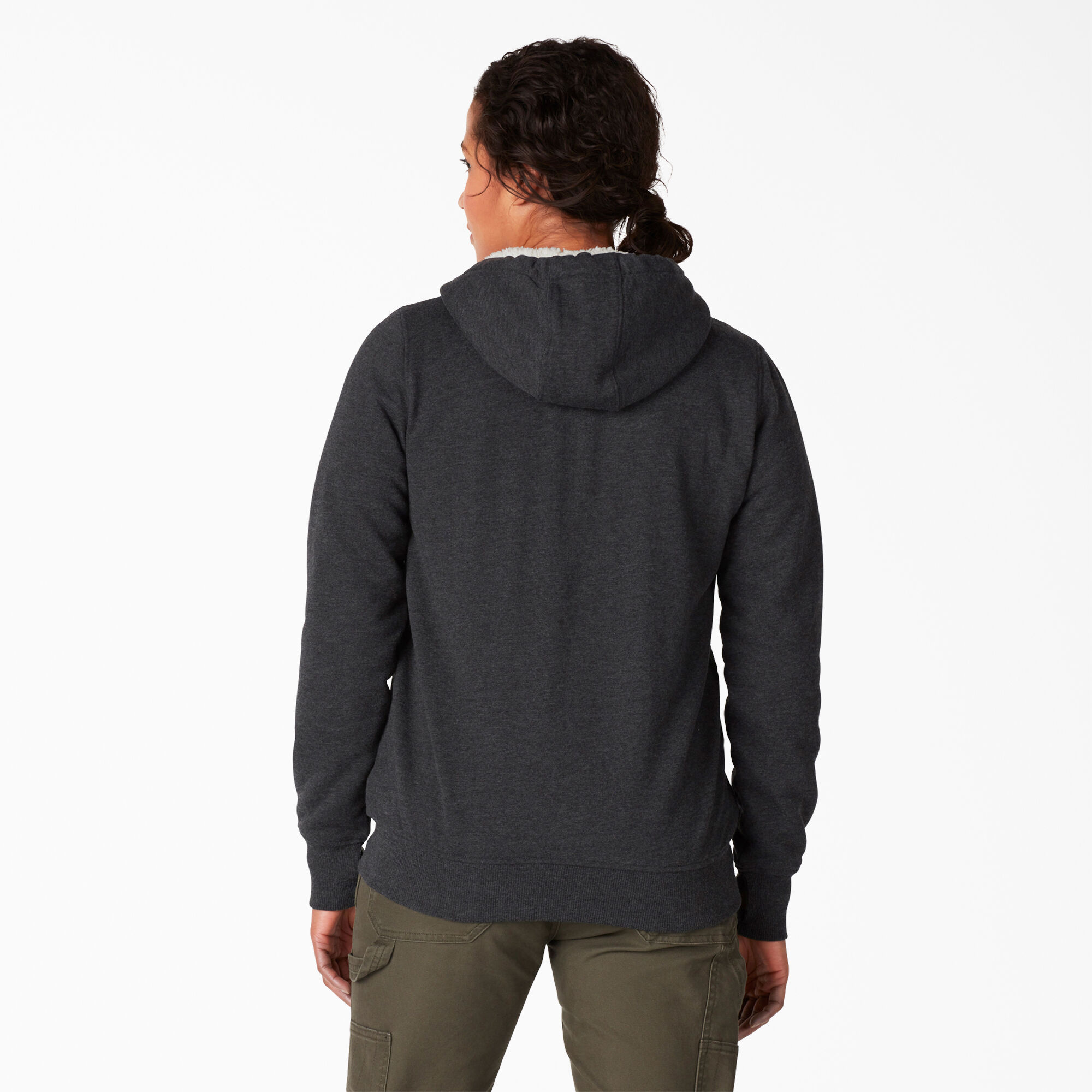 High pile fleece hoodie sale