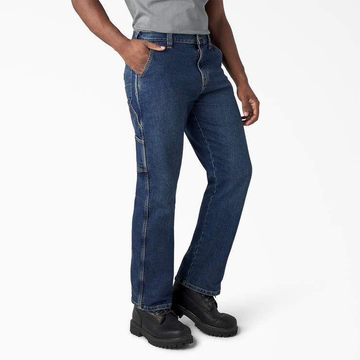 FLEX Relaxed Fit Carpenter Jeans - Medium Denim Wash (MWI) image number 4