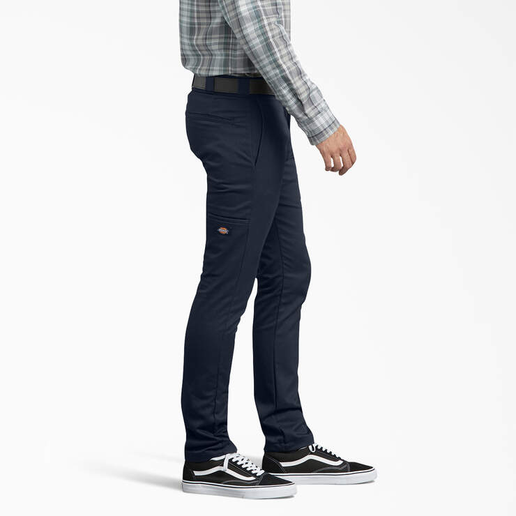 Skinny Fit Work Pants - Dark Navy (DN) image number 3