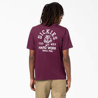 T-shirt imprimé Cleveland à manches courtes - Grape Wine (GW9)