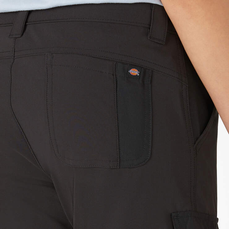 Women's Cooling Slim Fit Cargo Shorts, 10" - Black (BK) image number 5