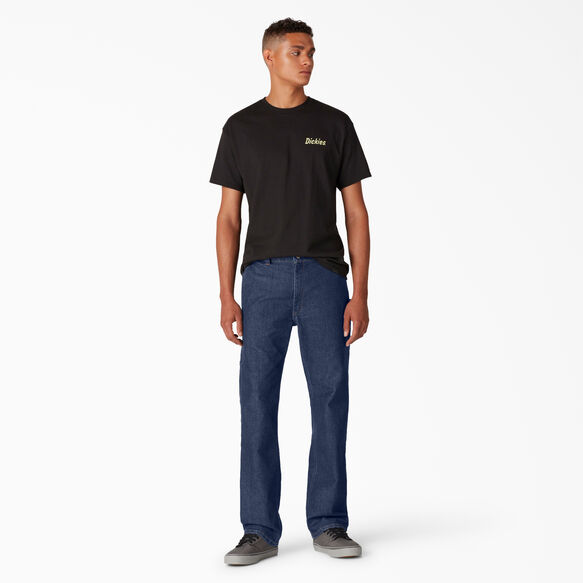Jeans tout usage de skateboard Dickies de coupe standard - Stonewashed Indigo Blue &#40;SNB&#41;