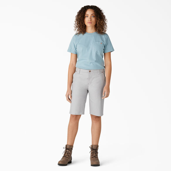 Short menuisier en coutil pour femmes - Rinsed Alloy &#40;RAL&#41;