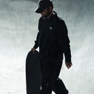 Pantalon &agrave; genoux renforc&eacute;s et jambe droite de coupe ample Ronnie&nbsp;Sandoval - Black/Desert Sand Color Block &#40;BDC&#41;