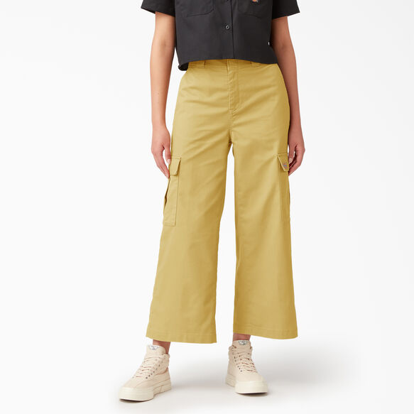 Pantalon cargo de coupe standard pour femmes - Stonewashed Dark Khaki &#40;S2K&#41;