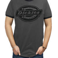 Men’s Graphic 60/40 Ringer SS Tee - Charcoal Gray (CH)