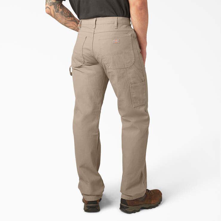 Relaxed Fit Heavyweight Duck Carpenter Pants - Rinsed Desert Sand (RDS) image number 2