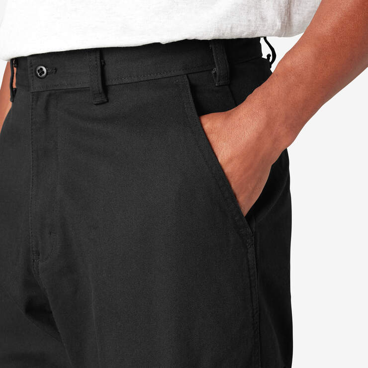 Loose Fit Cargo Pants - Rinsed Black (RBK) image number 7