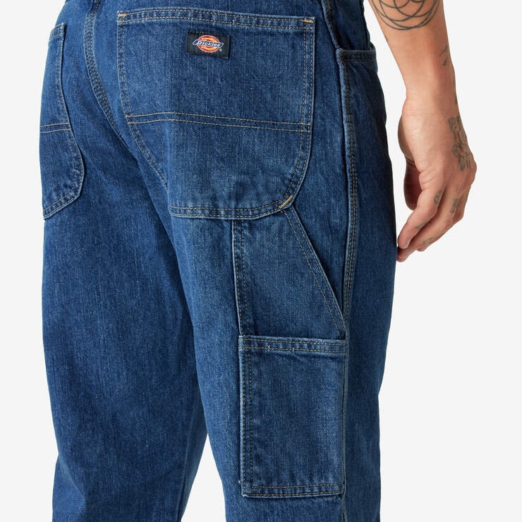 Jeans menuisier épais de coupe décontractée - Stonewashed Indigo Blue (SNB) numéro de l’image 8