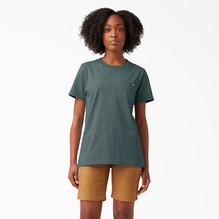 Women&#39;s Short Sleeve Heavyweight T-Shirt - Lincoln Green &#40;LN&#41;