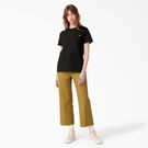 T-shirt &eacute;pais &agrave; manches courtes pour femmes - Black &#40;BK&#41;