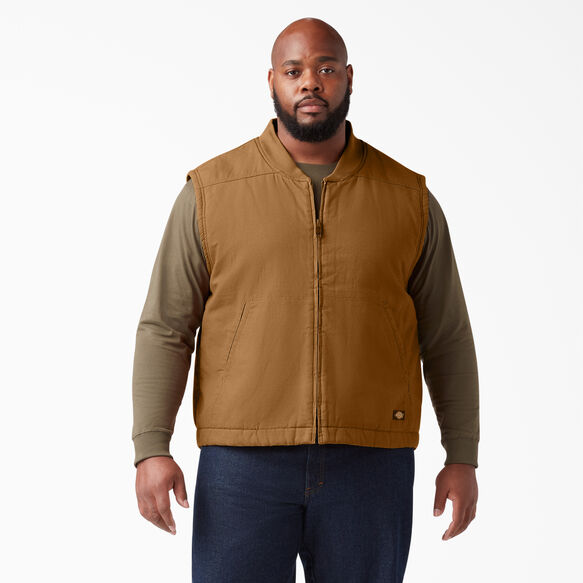 High Pile Fleece Lined Duck Vest - Rinsed Brown Duck &#40;RBD&#41;