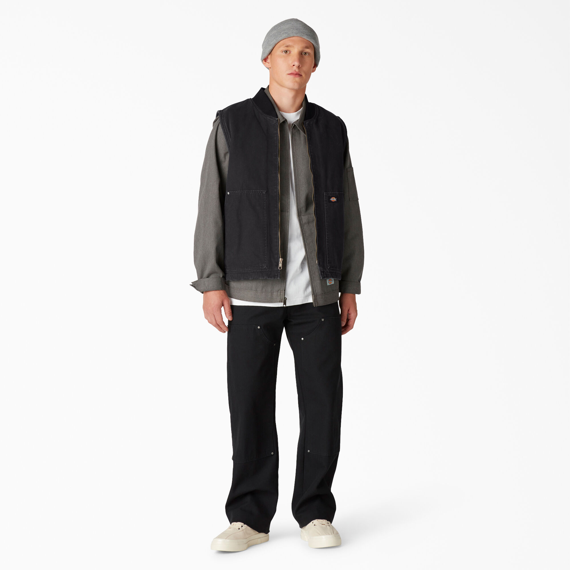Stonewashed Duck High Pile Fleece Lined Vest - Dickies Canada