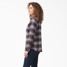 Chemise en flanelle &agrave; manches longues et &agrave; motif tartan pour femmes - Dusty Purple Highland Plaid &#40;B2X&#41;