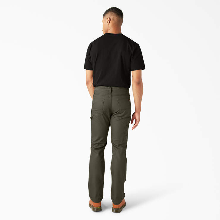 Pantalon menuisier de coupe standard en coutil - Stonewashed Moss Green (SMS) numéro de l’image 5