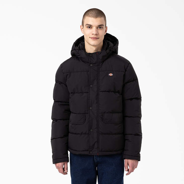 Glacier View Anorak Puffer Jacket - Charcoal Gray (CH) image number 1