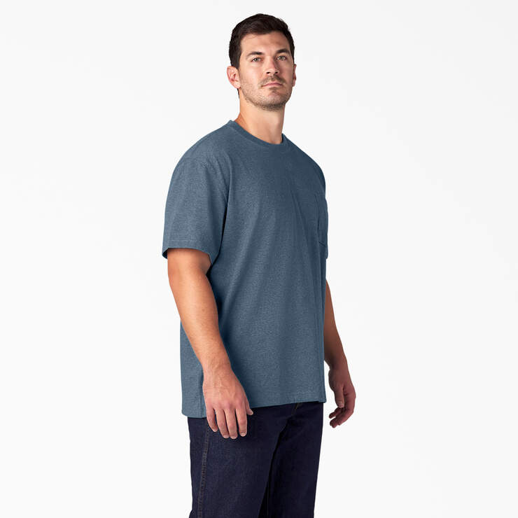 T-shirt en tissu chiné épais à manches courtes - Baltic Blue (BUD) numéro de l’image 7