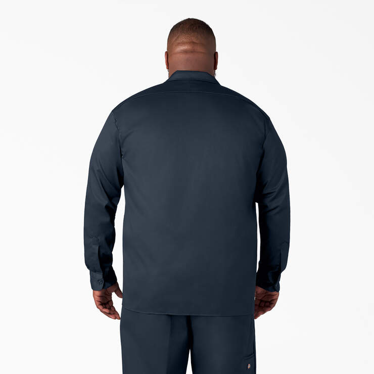 Long Sleeve Work Shirt - Dark Navy (DN) image number 6