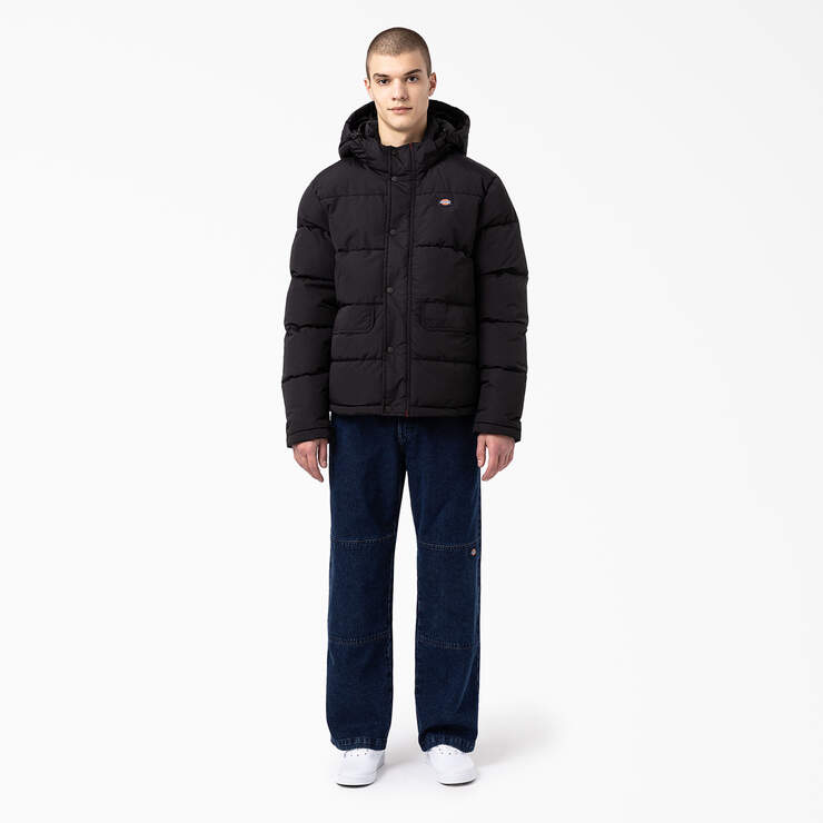 Glacier View Anorak Puffer Jacket - Charcoal Gray (CH) image number 3