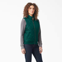 Women's Quilted Vest - Forest Green (FT)