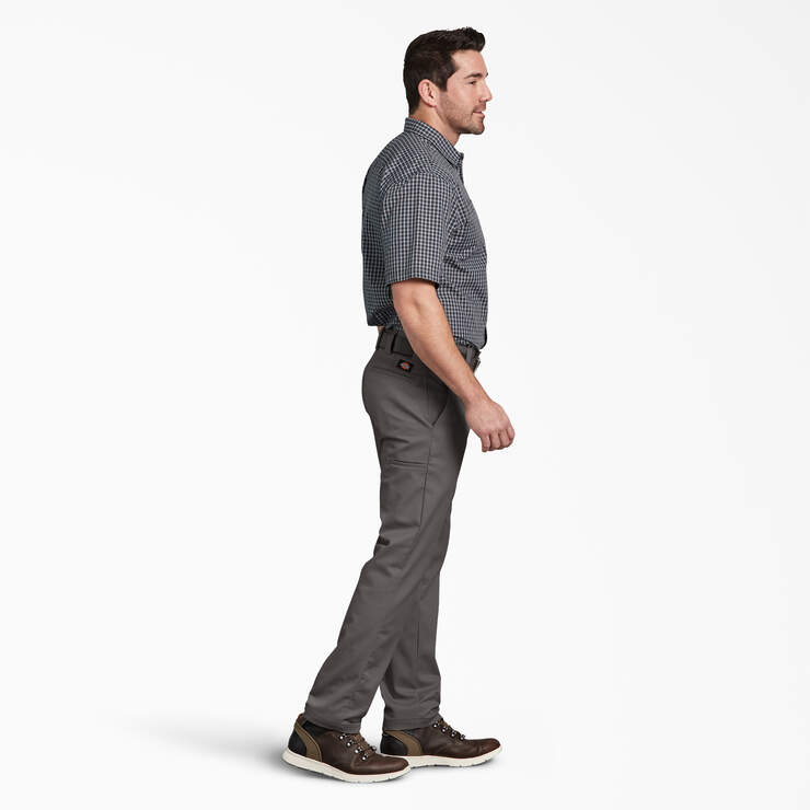 Slim Fit Tapered Leg Multi-Use Pocket Work Pants - Gravel Gray (VG) image number 6