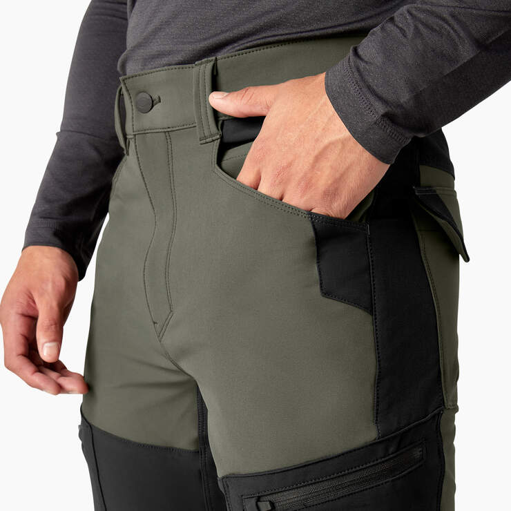 Pantalon ajusté à jambe fuselée et genou renforcé en tissu souple FLEX - Moss/Black (CMB) numéro de l’image 6