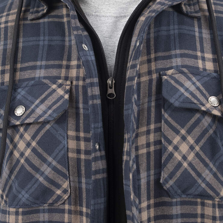 Flannel Hooded Shirt Jacket, Men's Outerwear