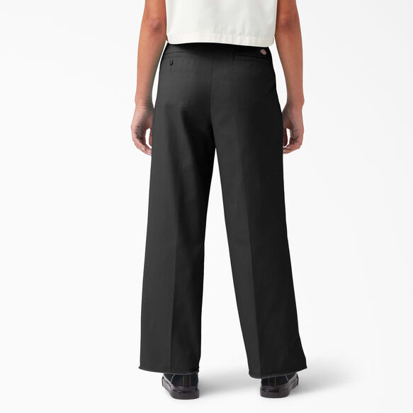 Pantalon court en serg&eacute; pour femmes - Rinsed Black &#40;RBK&#41;
