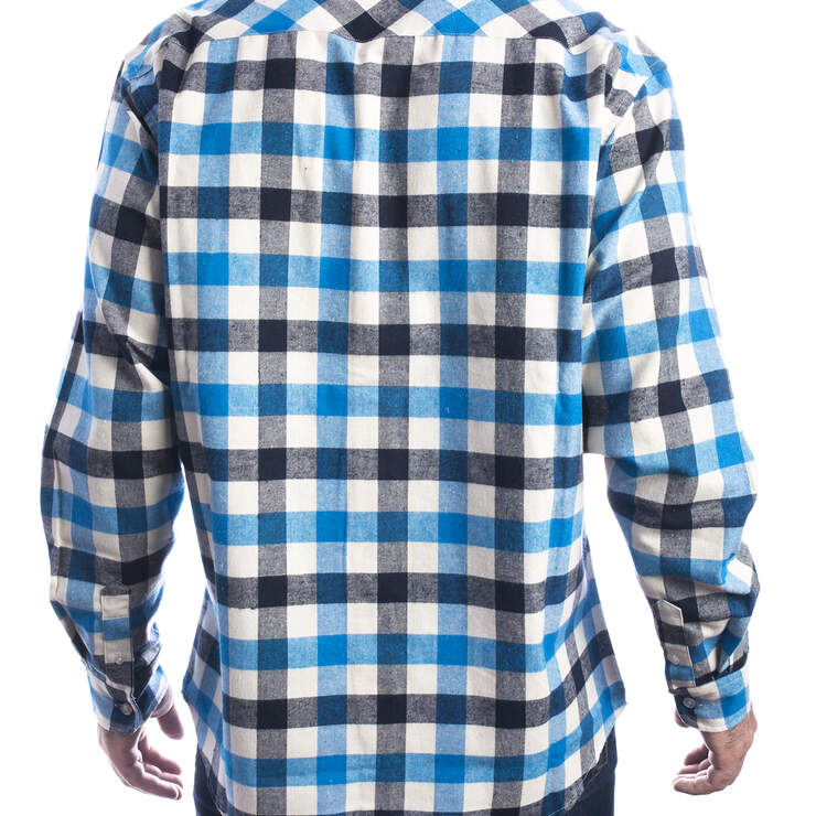 Long Sleeve Plaid Shirt - Blue (BL9) image number 2
